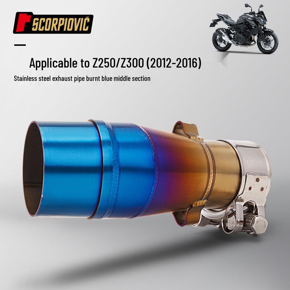 Stainless Steel Mid-Pipe Tailpipe Muffler for Z300/Z250 (2012-2016)