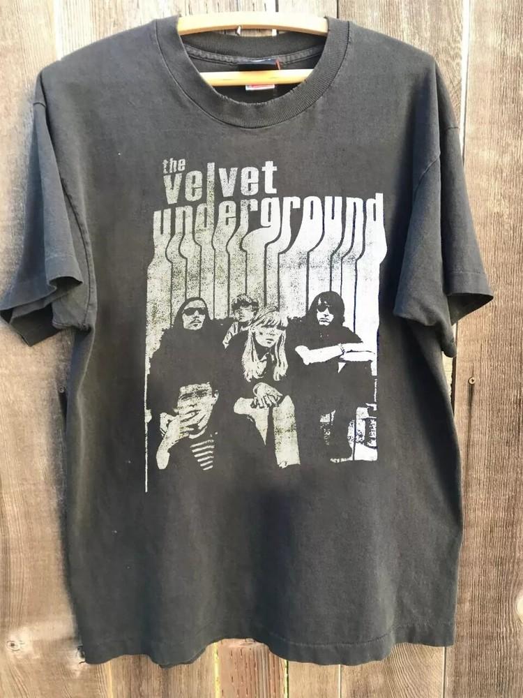 The Velvet Underground Band Shirt 90s Charcoal Graphic Unisex T shirt S5XL Unisex T-Shirt S