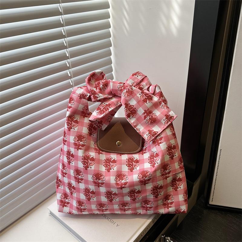 2025 Spring New Casual Simple Tote Bag Women's Commuter Large Capacity Shoulder Bag Fashion Underarm Bag