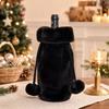 Plush Bunny Wine Bottle Cover, Christmas Wine Bottle Sleeve and Red Wine Bottle Bag for Holiday Decor