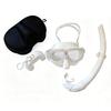 Set Maschera Subacquea e Boccaglio in Silicone, Maschera Snorkeling a Basso Volume Anti-Perdita con Boccaglio con Valvola Dry Top, Accessori Subacquei