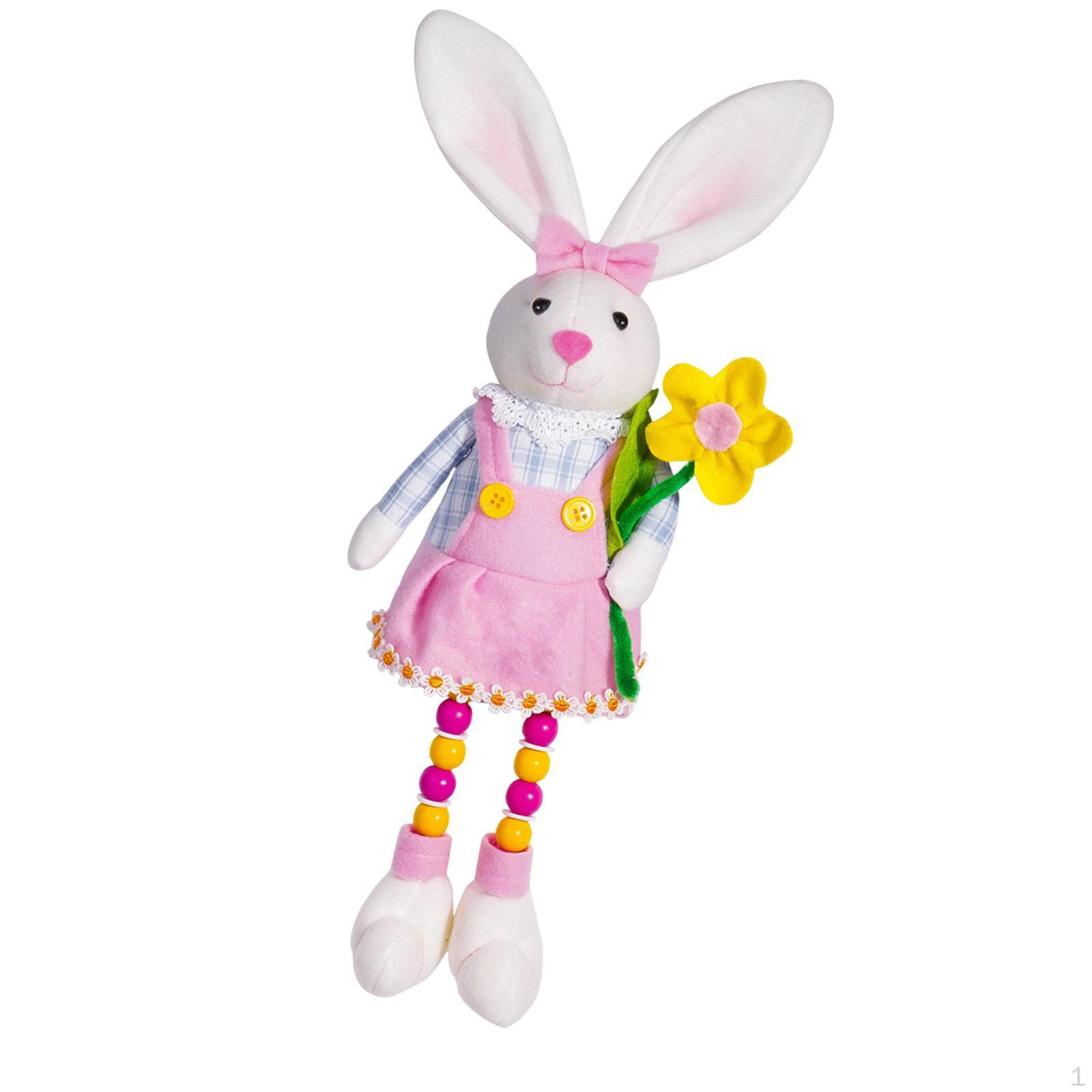 

Пасхальный кролик кукла украшение центральное украшение ремесло прекрасный подарок украшение фигурка кролика для Female