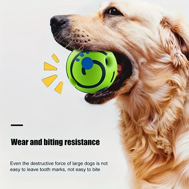1 Stück Interaktiver Spielzeugball für Haustiere, Quietschender Hundespielzeugball, Langlebiger Zahnknirschen-Kautrainingsball, Zahnreinigungsball, Spaß-Haustierbedarf