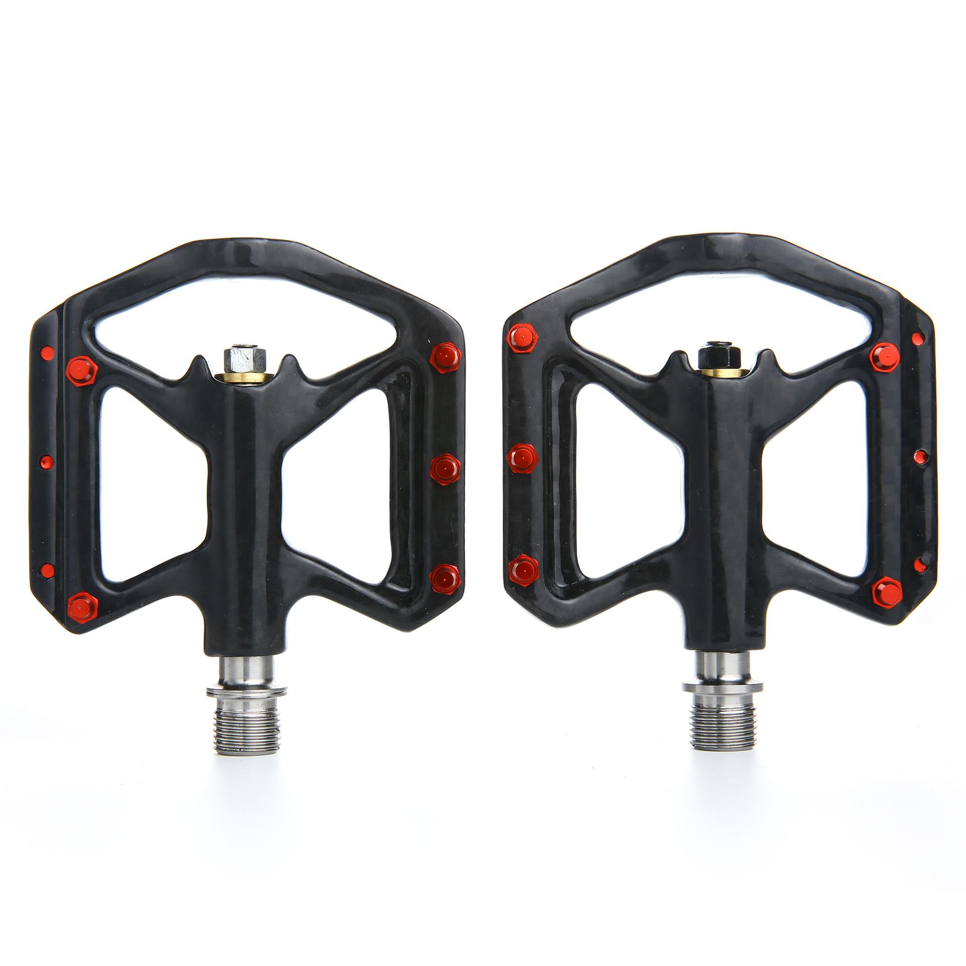 Mountain Bike Folding Bike Carbon-Fiber Pedals with Titanium-Alloy Axle 160g/pair 3 Peelin Bearing-Made in China General