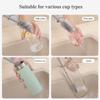 Silicone Cup Brush Milk Bottle Cleaning Brush Long Handle Water Bottles Cleaner Glass Cup Cleaning Brush Kitchen Cleaning Tools