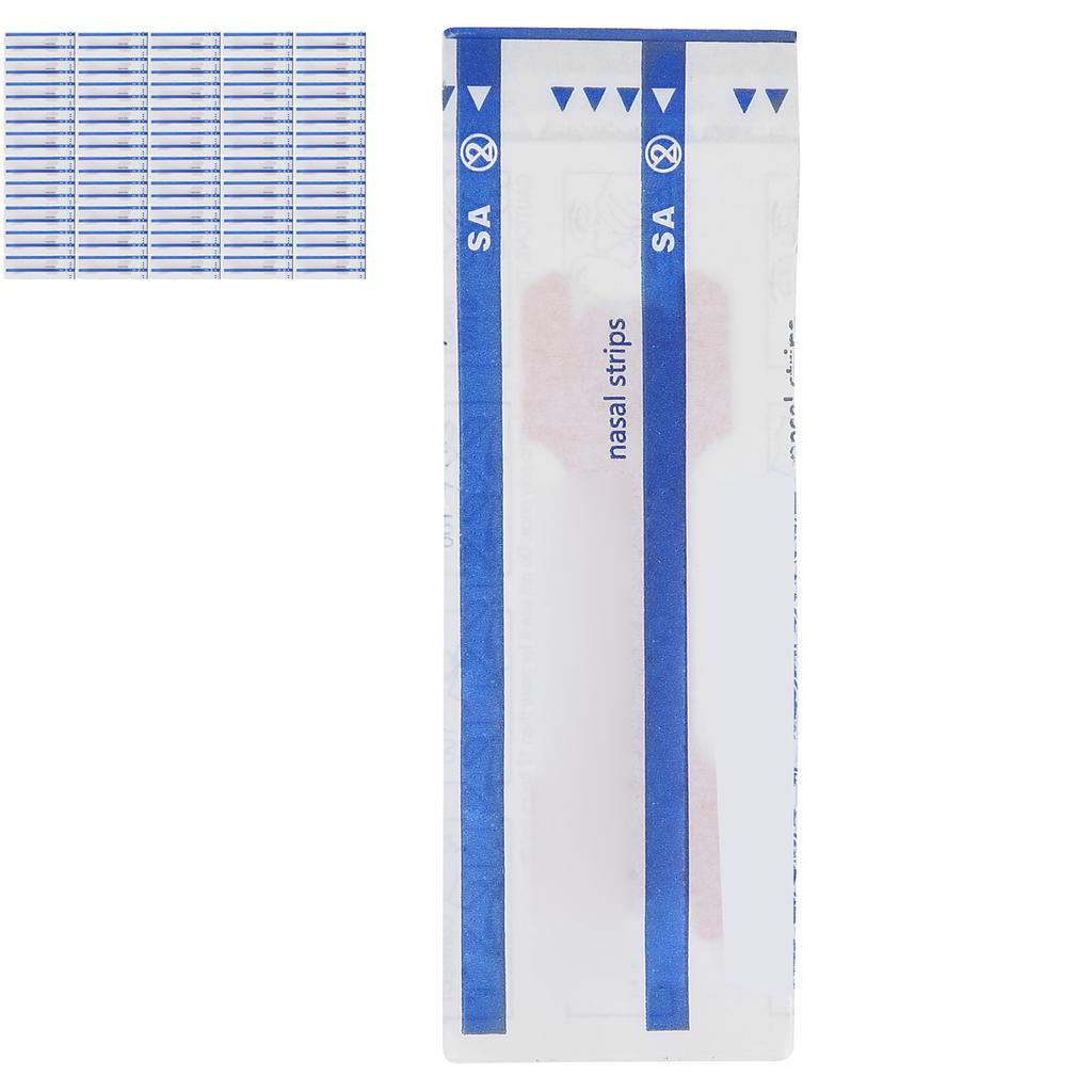 Einweg-Nasenpflaster zur Linderung von Verstopfung, Schnarchstopper, Atemhilfspflaster für guten Schlaf, 50 Stück