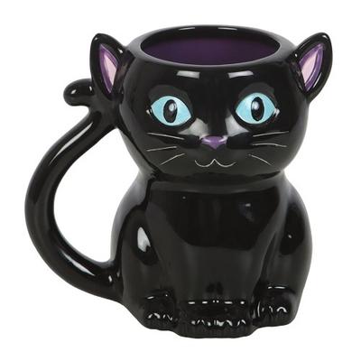 Cute and Creepy Black Cat Mug