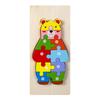 3D Wooden Buckle Puzzle: Educational Toy for Early Learning - Numbers, Transportation, and Animal Blocks