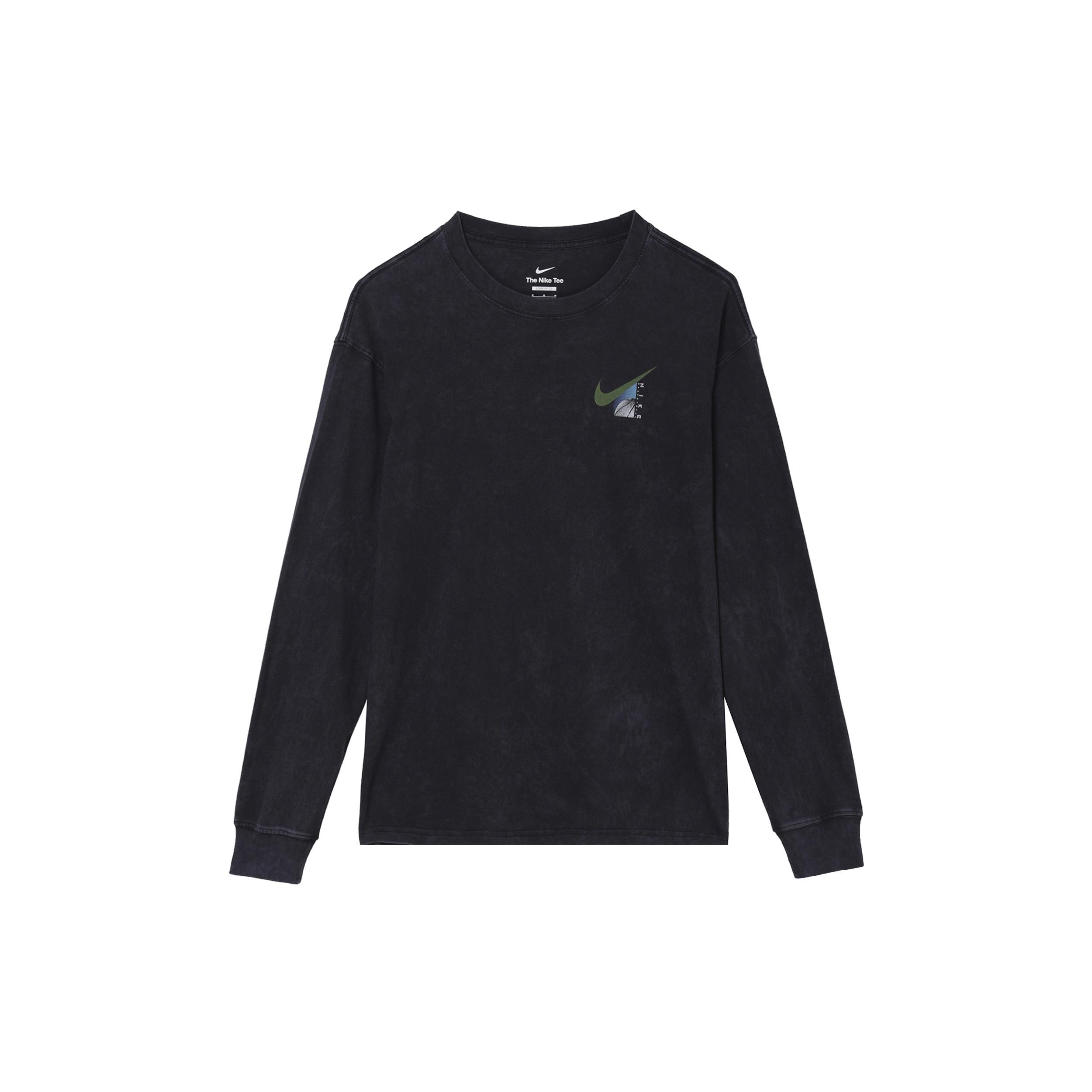 Nike Max90 Long Sleeve Basketball T-Shirt Asia Sizing Black Men s HF6196-010 XL