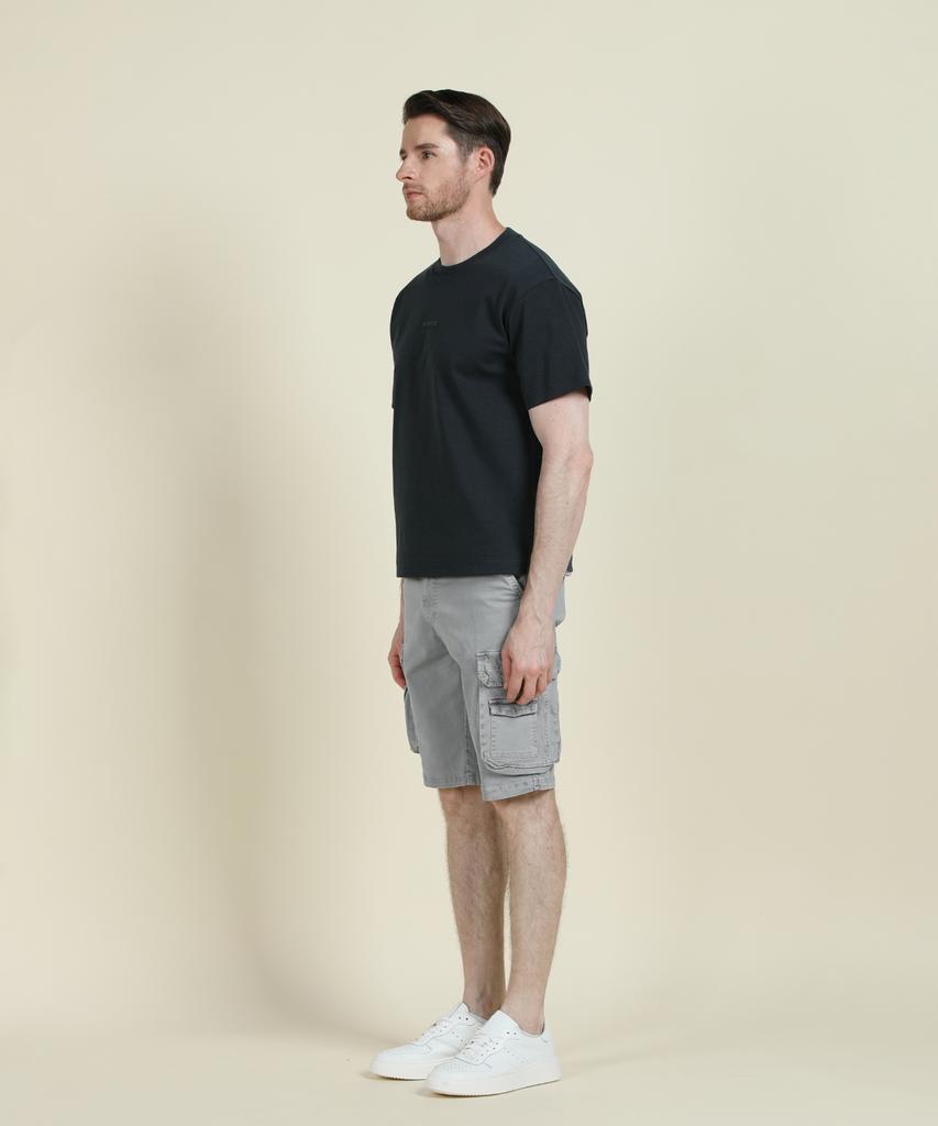 PANICALE Charcoal Logo Short Sleeve T-Shirt