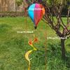 1PC Rainbow Hot Air Balloon Wind Spinner-suitable for Garden, Home, Office, Christmas and Party Decoration /garden Accessories