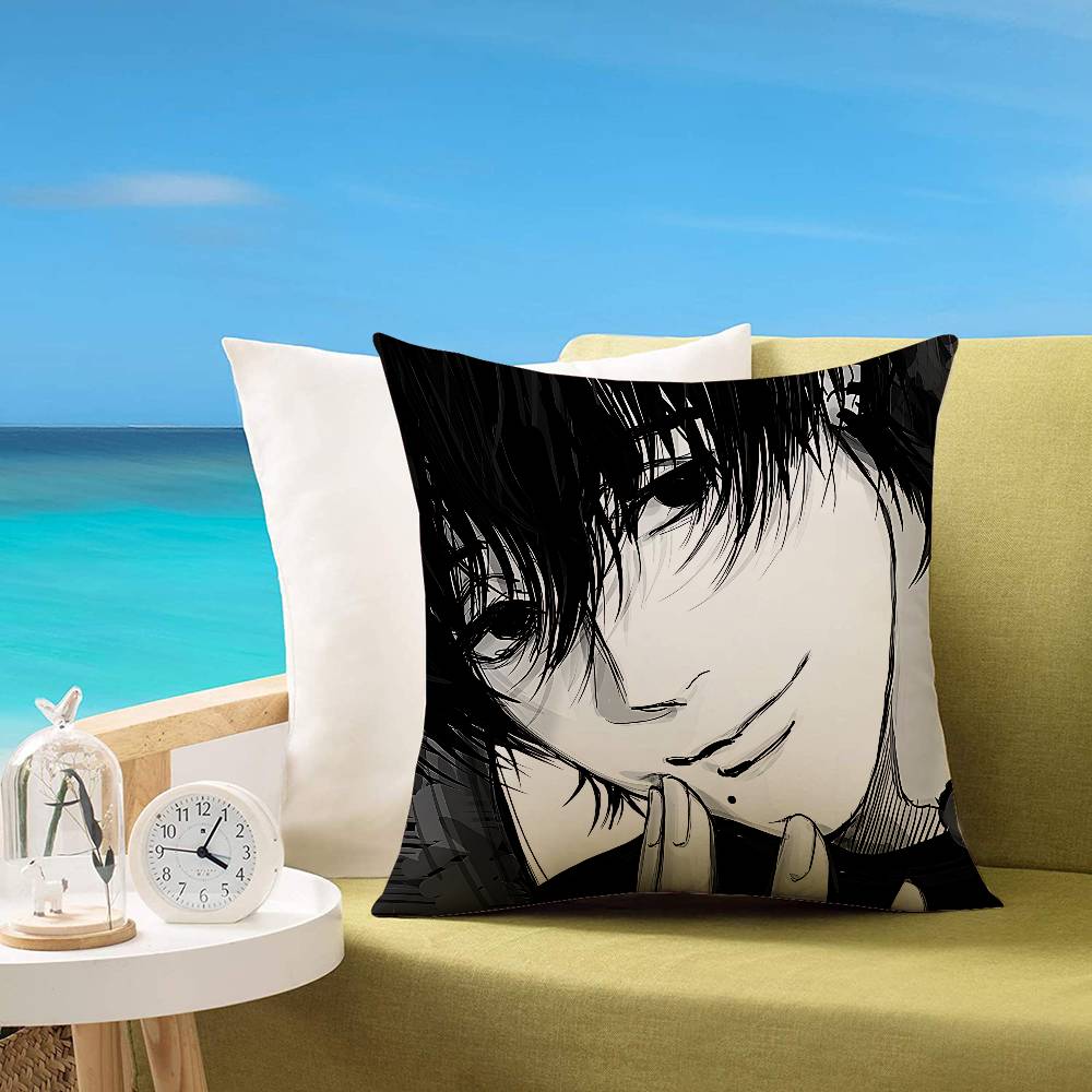 Cchainsaw Man Yoshida Cute Customizable Square Pillowcases Stylish And Soft Perfect For Beds Cars And Sofas