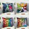 Rainbow High Pillow Case For Car Sofa Decorative Home Doublesided Print Plush Square Throw Pillow Cushion Cover
