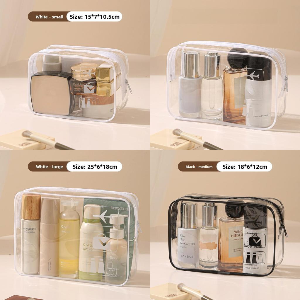 Travel Waterproof Pvc Toiletry Bag Large Capacity Organizer For Packing And Cosmetics Storage