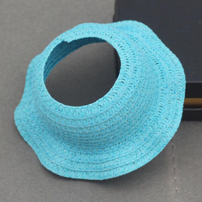 Pendant Doll Dress Accessories Doll Empty Top Opening Woven Straw Hat