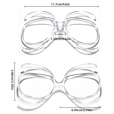Maschera da Sci con Prescrizione Inserto Rx Adattatore Ottico Flessibile Pieghevole Taglia Universale Telaio Interno per Maschera da Snowboard Moto