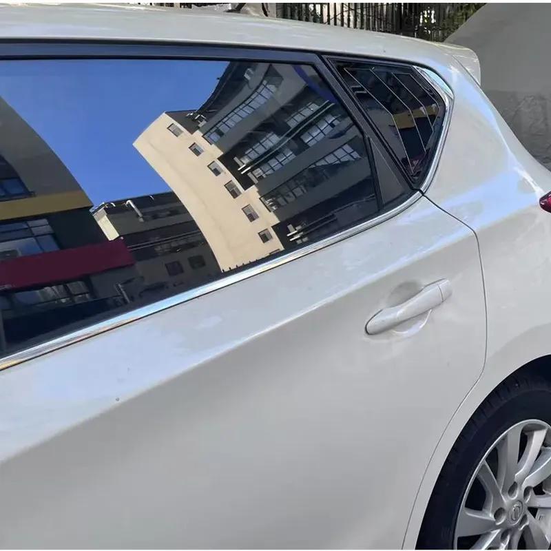For Nissan Tiida Hatchback 2016- ABS Plastic Window Quarter Louver Scoop Cover Side Vent Shutter Trim Adhesive Accessories
