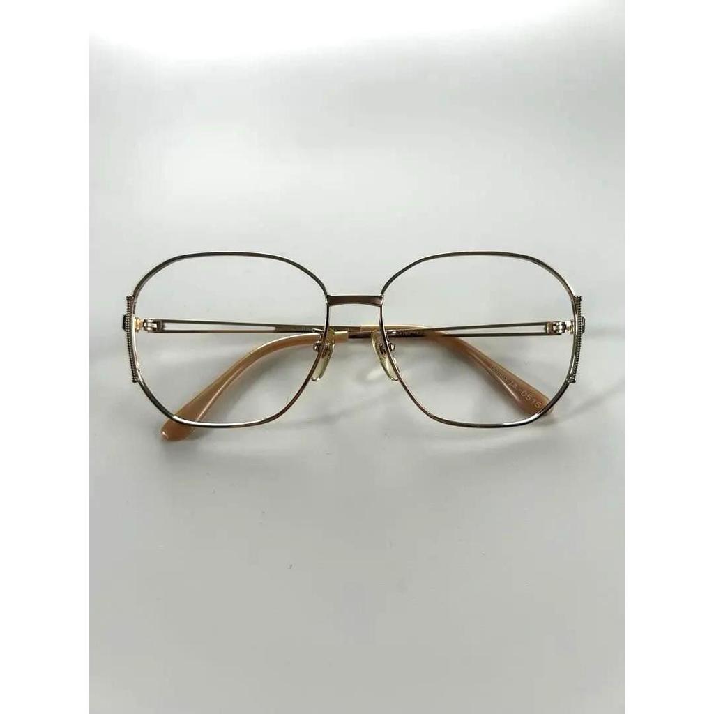 Used MARIO VALENTINO gold frame glasses NO.276