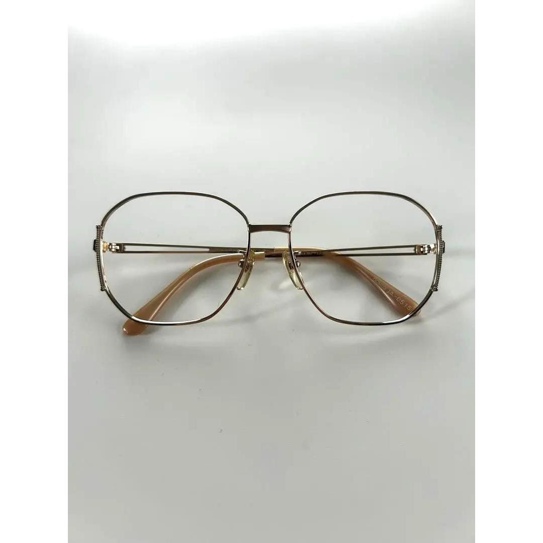 Used MARIO VALENTINO gold frame glasses NO.276