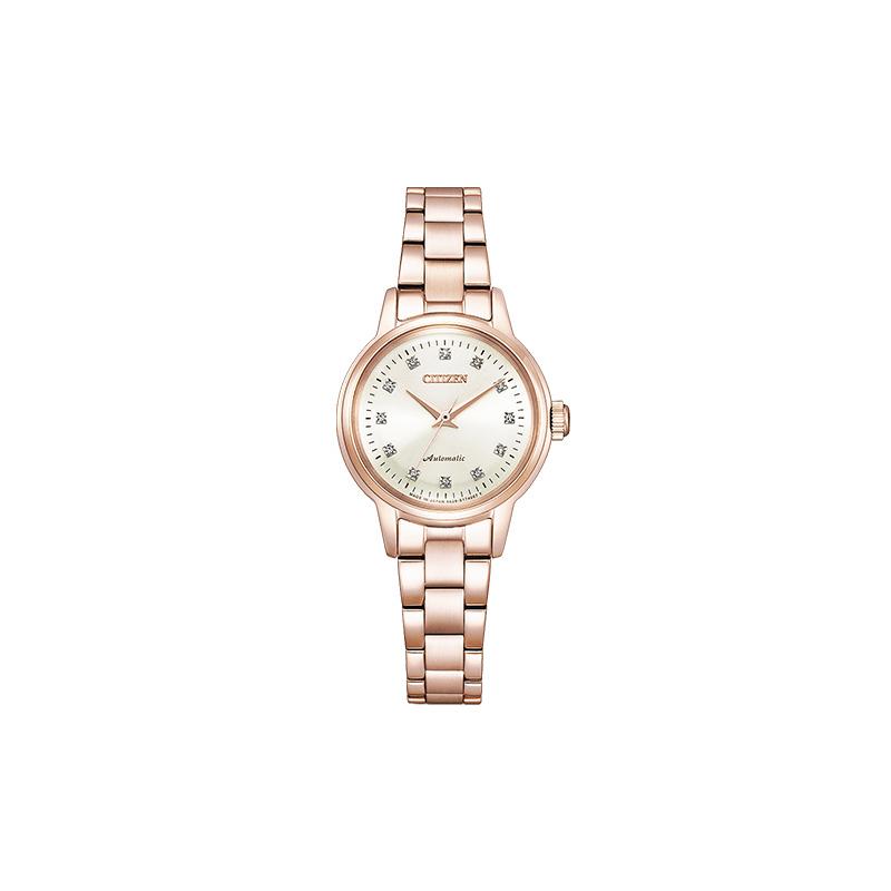 

CITIZEN 50M waterproof mechanical movement Steel Strap women s watch silver dial PR1037-58A срібний