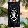 Asciugamano da Spiaggia alla Moda Las Vegas Raiders Asciugamano Portatile Morbido Asciugatura Rapida per Nuoto Campeggio Vacanze