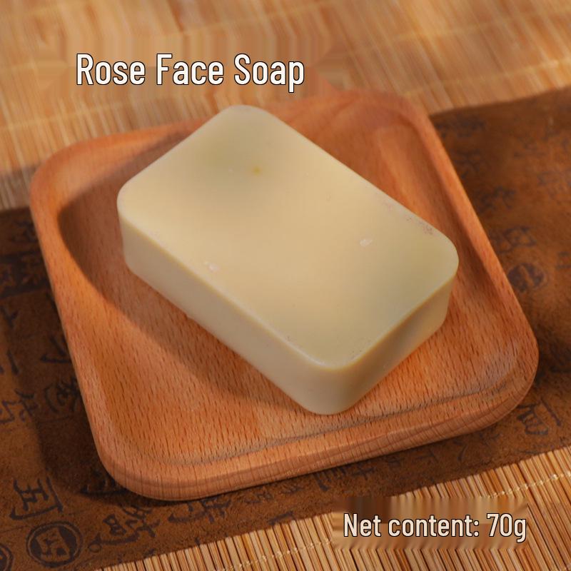 Натуральное травяное мыло с розой, ручной работы, для лица и тела - Идеальный подарок и сувенир