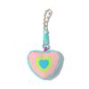 Fashion Colorful Love Heart Storage Bag Zipper Anti Loss Earphone Bag Backpack Pendant