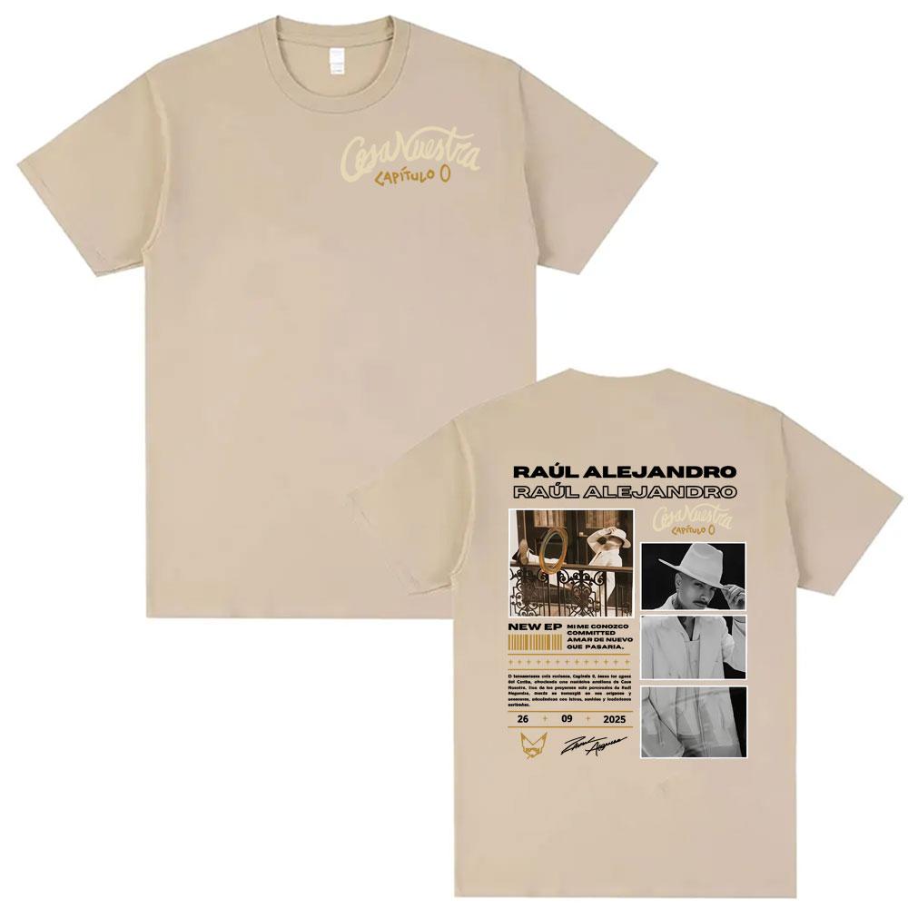 Rauw Alejandro Cosa Nuestra World Tour Tshirts Unisexs Clothing High Quality Retro Hot Sale Tshirt Unisex Cotton T Shirt Streetwear