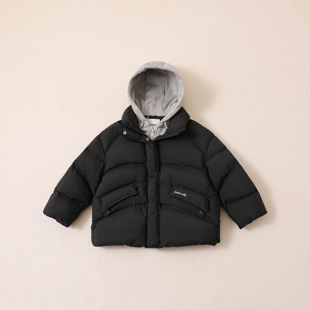 Mädchen Daunenjacke Winter 2025 Verdickt Kunst-Zweiteiler Oberbekleidung für kleine, mittlere und große Kinder