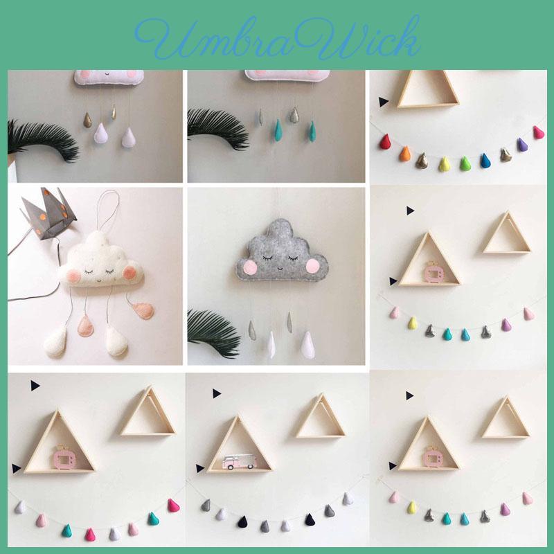 Baby Room Kids Nursery Home Cloud Raindrop Wall Mural Decor Stickers Gifts Decal