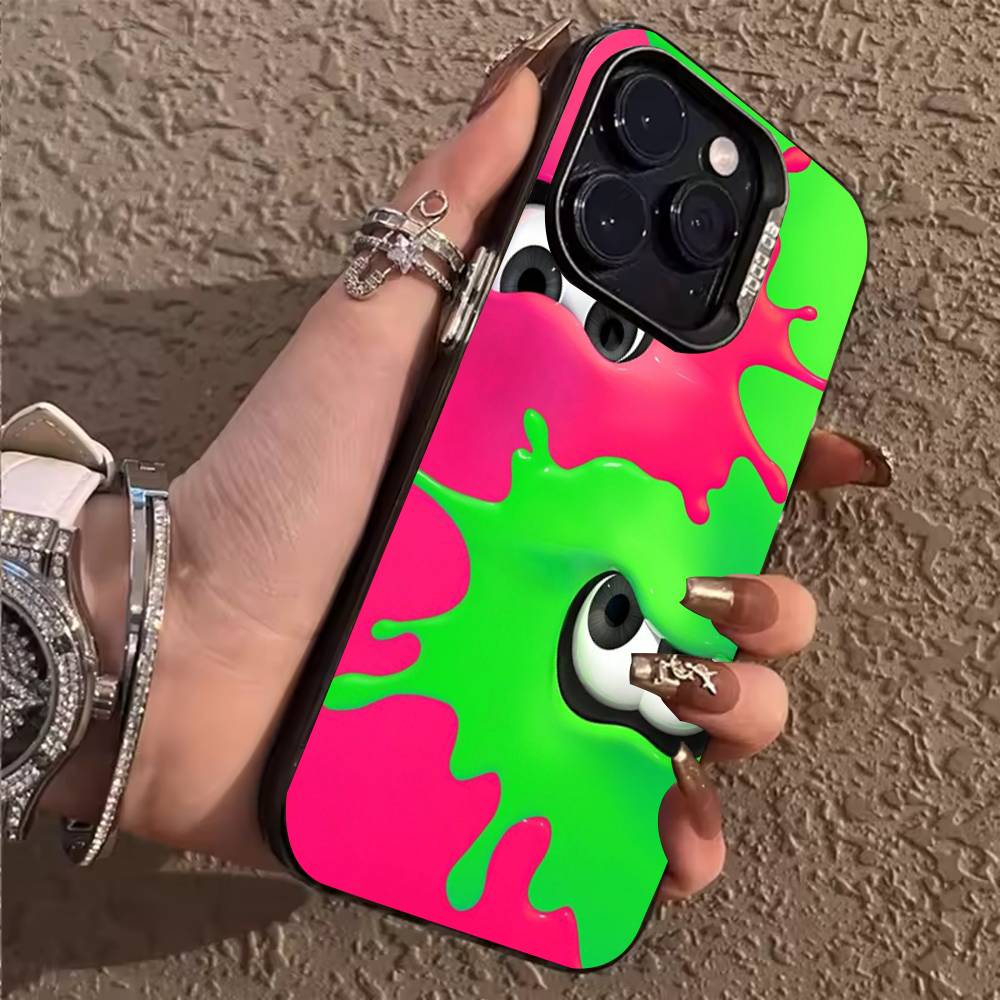 Game S-Splatoon Phone Case for iPhone 17,16,15,14,13,12,11,Pro,X,Xs,Max,Plus Shockproof Cover