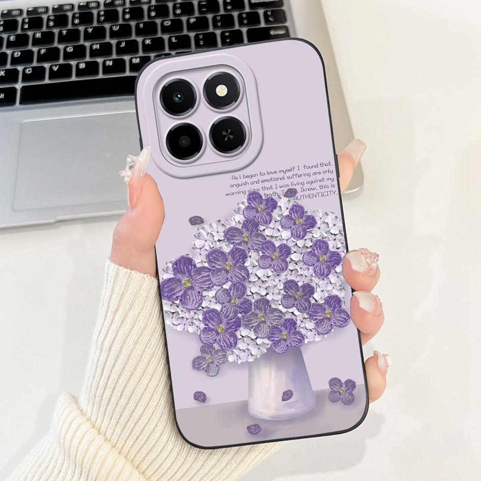 6.61" For Honor X6c 2025 Case Cute Panda Rabbit Soft Liquid Silicone Shockproof TPU Back Cover For HonroX6c Play 9C NIC-LX1 Para