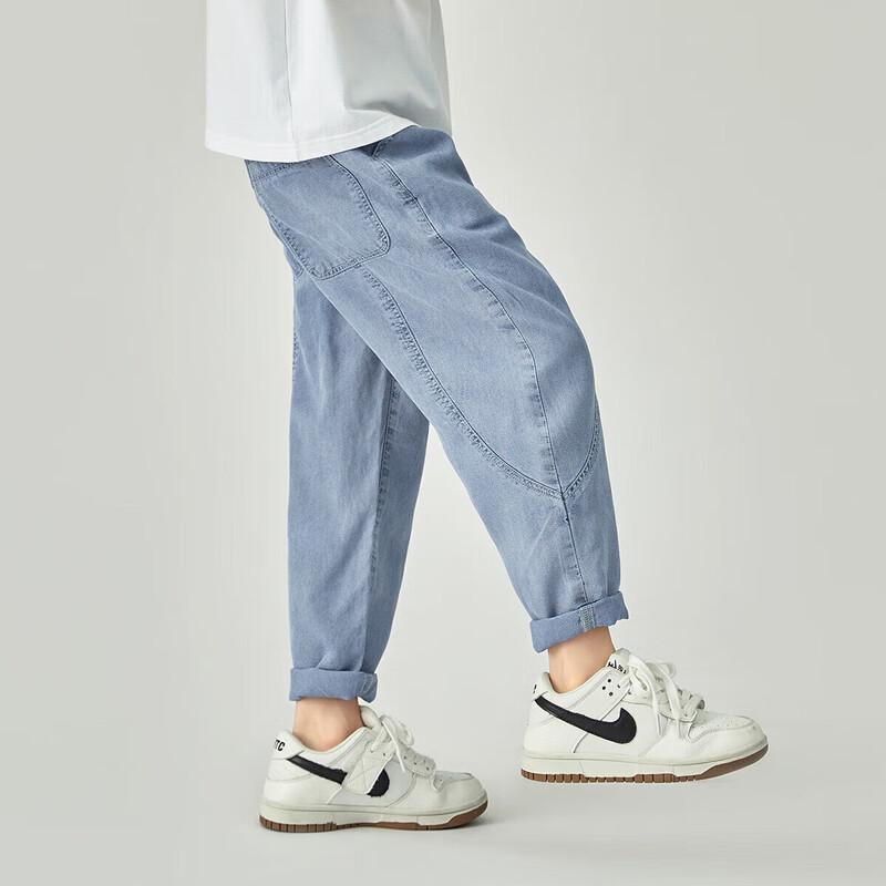 Boy s Summer Tencel Blend Straight-Leg Casual Pants 130
