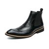 Fashion Leather Ankle Boots Top Quality Comfortable Fashion Brogue Brand Chelsea Boots