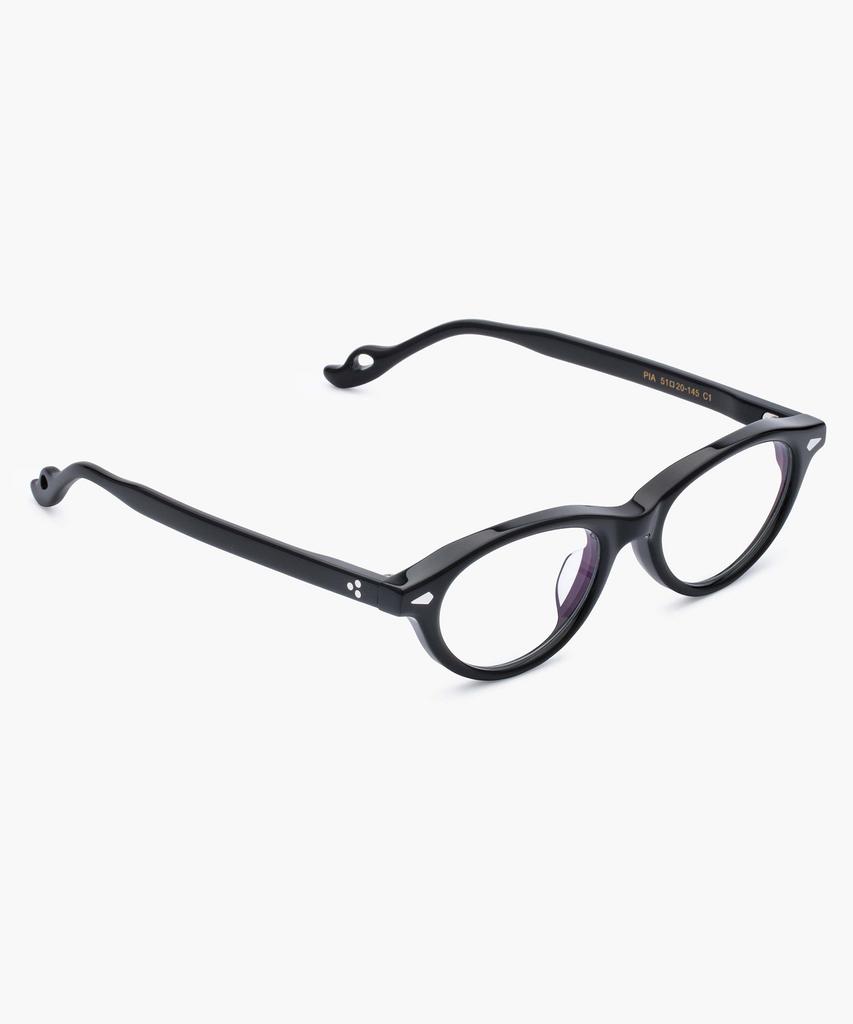 Likkeullou Rc Acetate Pia Blue Light Glasses Black