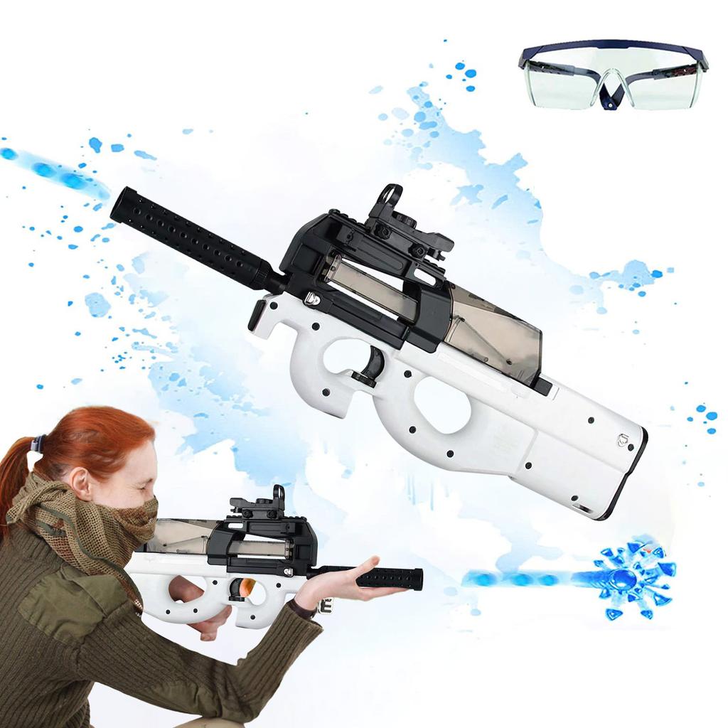 Electric Gel Ball Blaster Toy , Splatter Ball Blaster With 5000  Water Bullets Beads & Goggles, High Performance Assembled Automatic Toy For Outdoor