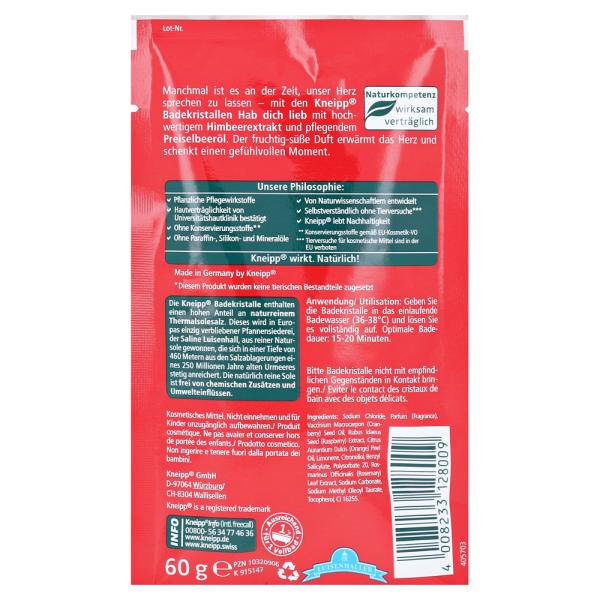 Kneipp Crystal Bath Salt Bath Salt Raspberry 60g
