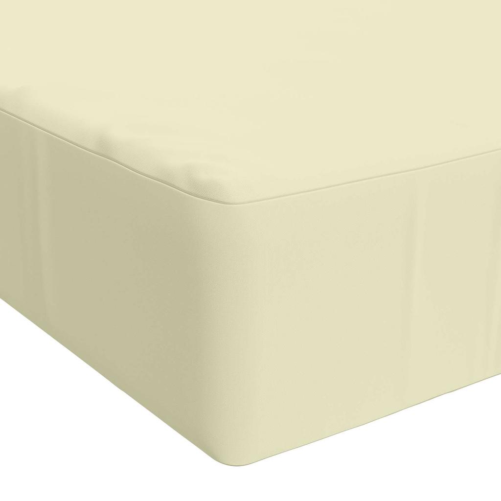 Seat Cushion SOEST 100percent Polyester Cream 120 x 60 x 15 cm