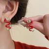 New Chinese Ethnic Style Retro Versatile Earrings Chinese Style Ancient Style Fringed Earrings Cheongsam Hanfu Cold Ear Jewelry
