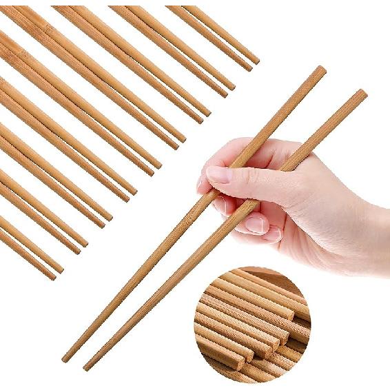 Wooden Chopsticks Reble Dishwasher Safe 10 Pairs Chinese Asian Korea Iron Wood Handmade Chopstick Natural Healthy for Cooking Eating Restaurants
