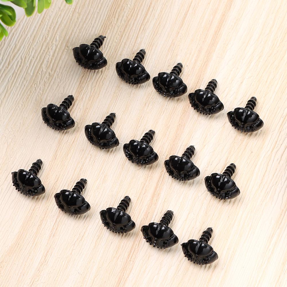 40Pcs Black Plastic Safety Noses For Teddy Bear Doll Animal Puppet Crafts Children DIY Doll toys Accessories Dog Puppy Nose