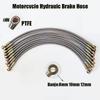 0-90° PTFE Öl-Pipeline-Schlauch 8~10~12mm Hohlanschluss 30-500CM Geflochtene Kraftstoffölleitung Hohe Temperaturbeständigkeit Motorrohr