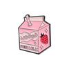 Milk Box Stylish Brooches Creative Alloy Pins For Trendy Men And Women Perfect For Summer 2024 Fashion