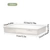 Plastic Document Organizer Organized Clear Square Shape Storage Box Organizing Box Transparent Desktop Document Storage Case