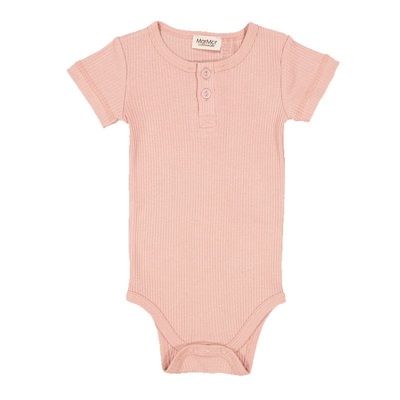 Lullaby London Infant and Toddler Soft Class a Modal Open-Button Short-Sleeved One-Piece Romper Bodysuit