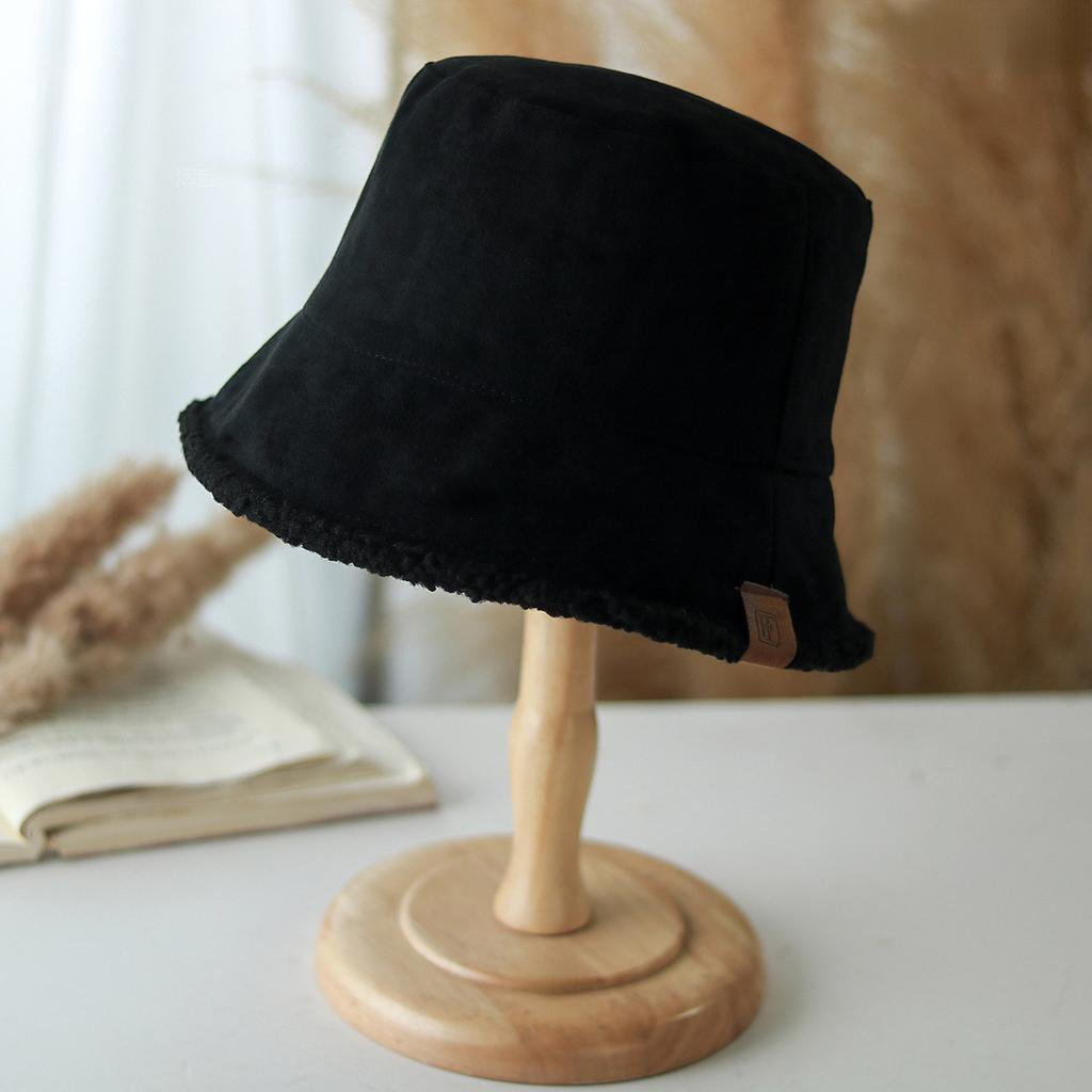 Women S Vintage Suede Fleece Lined Fisherman Hat