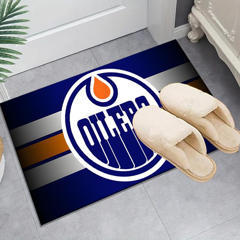 Edmonton Oilers Rug Area rug for Livingroom, Bedroom, Palyroom, Chair Rug, Office Rug, Floor mat, Large Size Fan Christmas Birthday gift