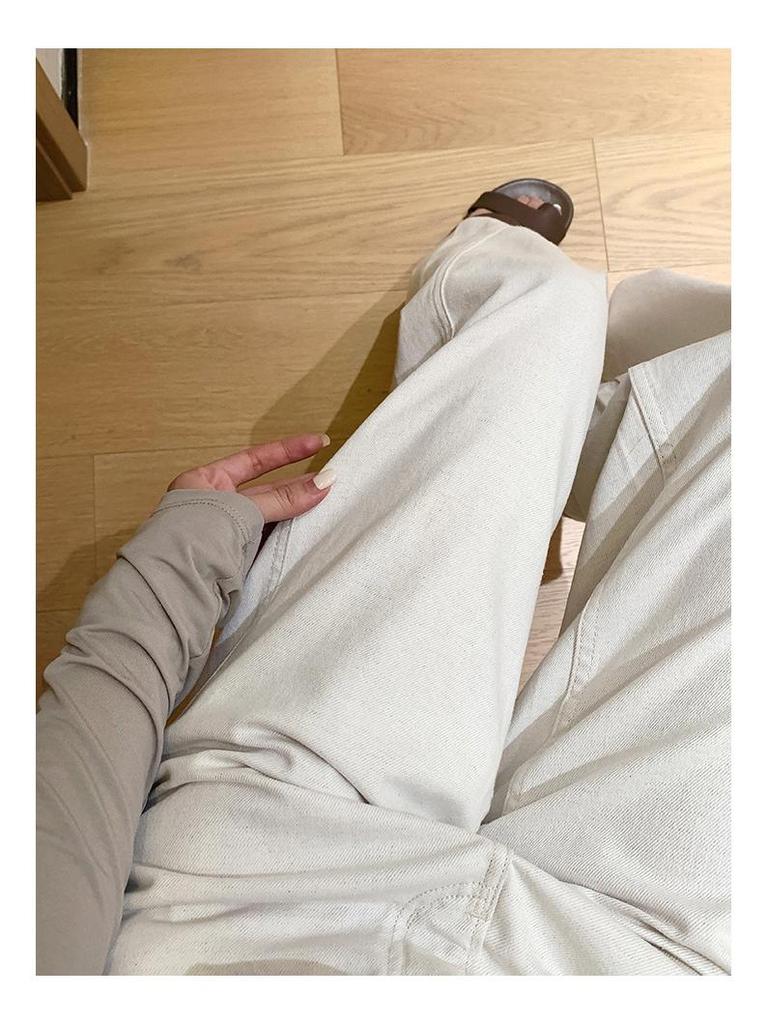 Da Ding's BC White Cow Dual Linen Cotton Wide-Leg Pants - Summer Relaxed Old Money Jeans