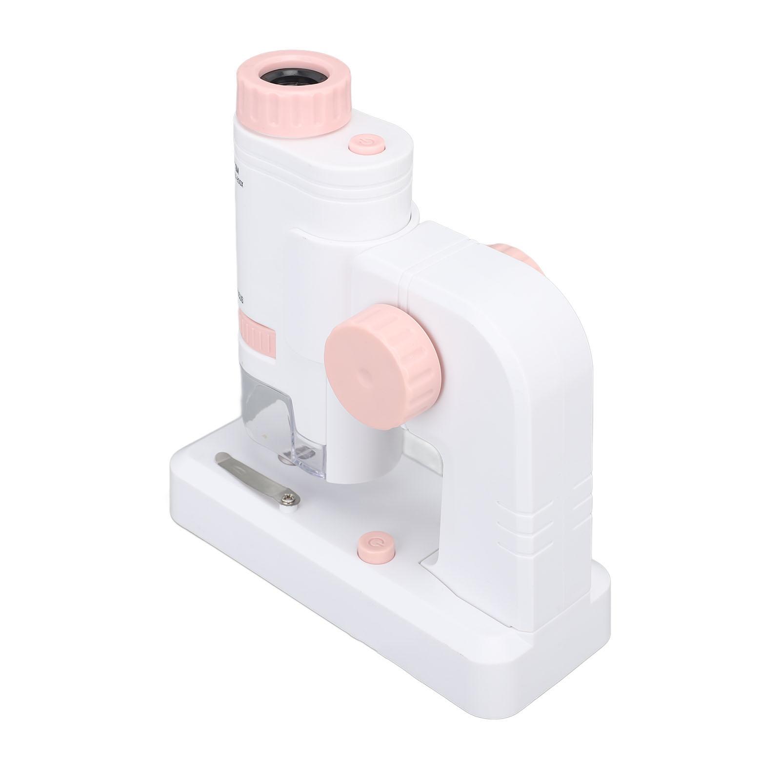 

80X200X Kids Microscope with 12PCS Slides 2 in 1 LED Lighted High Definition ket Microscope for Obs vation