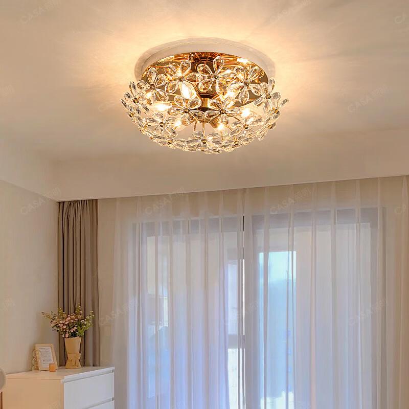 Crystal Flower Ceiling Lamp